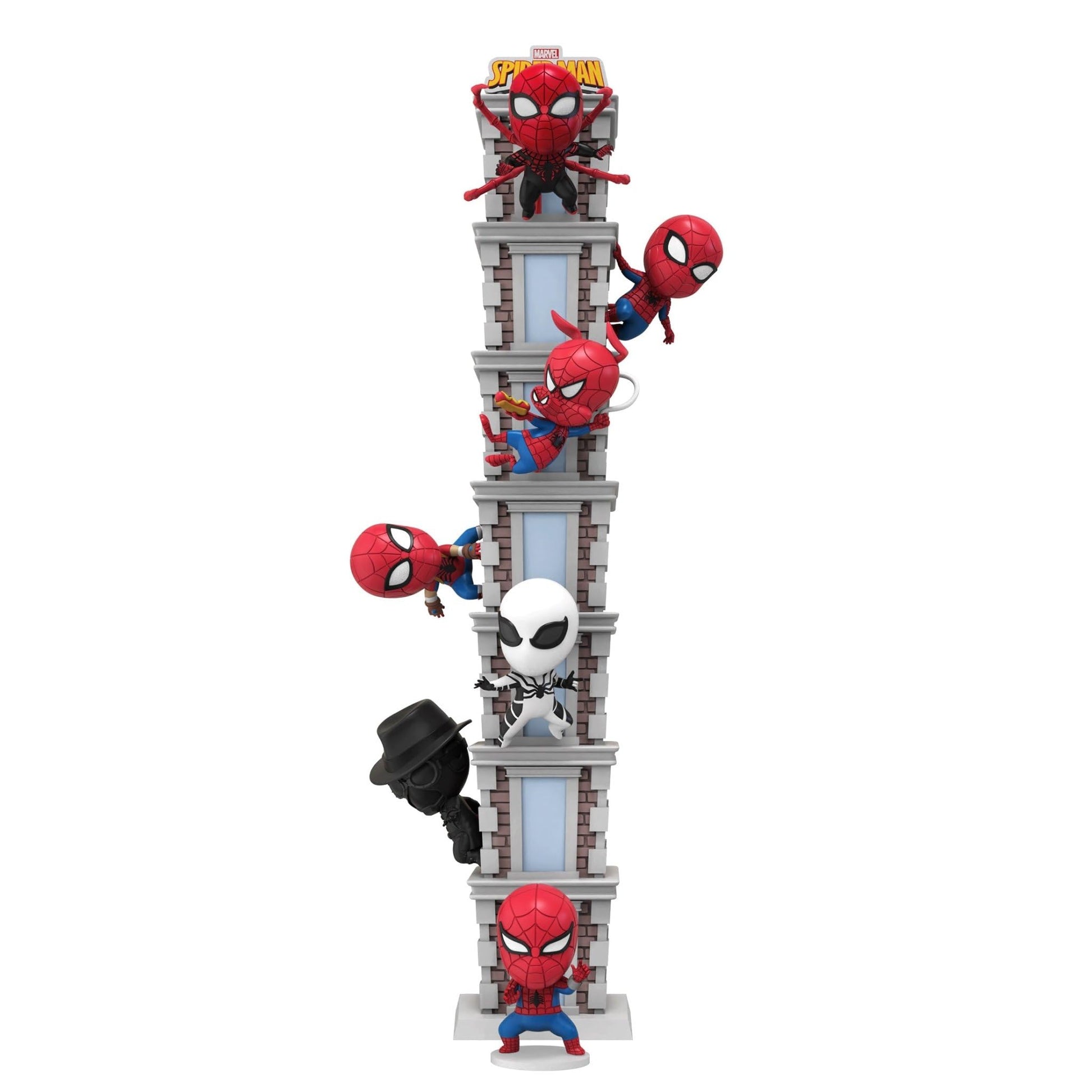 YuMe Spider-Man Tower Series Hero Box - Blind Box | Stackable 3" Superhero Movie Collectible Toy Figure | Official Marvel Merchandise | Surprise