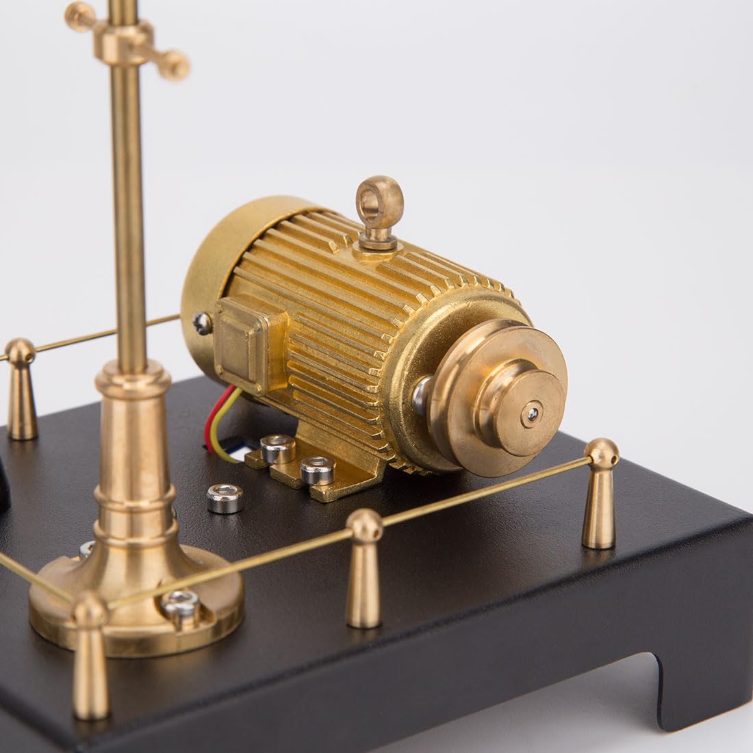 ENGINEDIY Steam Engine Model Mini Steam Generator and Lamp Scene Model Set Metal Engine Model Kits for Adults 16+ - 12 x 10 x 20CM