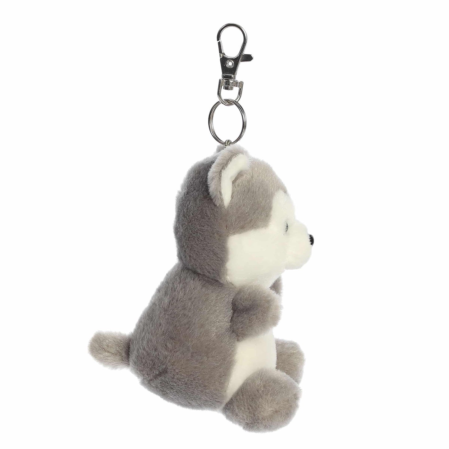 Aurora® Adorable Palm Pals™ Busky Husky™ Clip-On - Fun Collectible Plush for Kids and Adult Collectors - Perfect for Decorating Rooms and Birthday