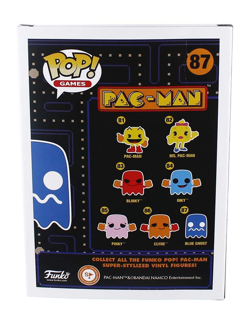 Funko POP Games: Pac-Man - Blue Ghost Action Figure