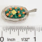 International Miniatures by Classics Dollhouse Miniature Peas and Chopped Carrots in Serving Bowl Dish with Serving Spoon