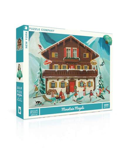 New York Puzzle Company - Janet Hill Mountain Moguls - 1000 Piece Jigsaw Puzzle for Adults by Janet Hill