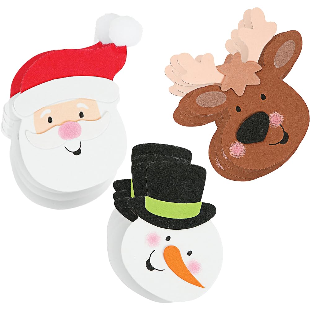 Christmas Friends Magnet Craft Kit - 12 - Crafts for Kids and Fun Home Activities