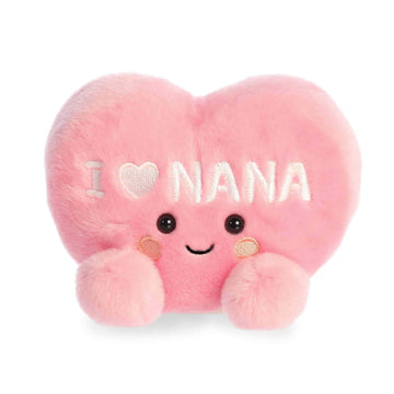 Aurora Adorable Palm Pals I Love Nana Heart Stuffed Animal - Fun Collectible Plush For Grandmothers - A Gift of Affection to Express Love - Pink 5