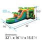 TentandTable Giant Inflatable Bounce House w/Water Slide, Tropical Jungle