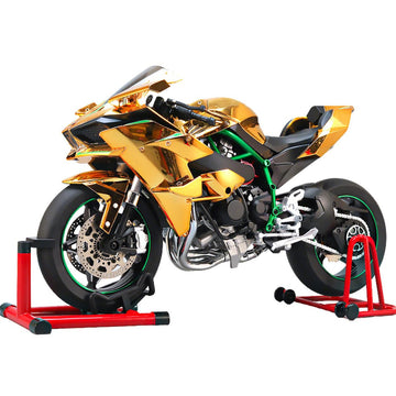Wooptoothy 1/6 Scale Alloy Dynamic Motorcycle Model with Ignition System and Smoke Spray, Diecast Racing Motorbike Gift for Collectors & Motorcycle