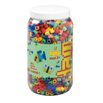 Hama 10.8543 1,400 Maxi Beads in Tub Mix 69