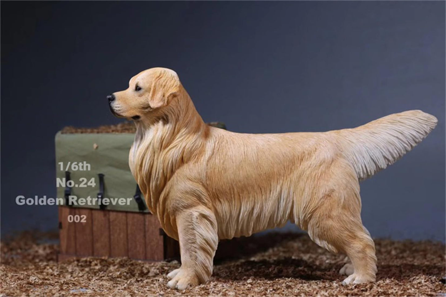 Lana Toys 1:6 Scale Golden Retriever Dog Pet Figure Realistic Animal Model