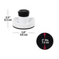 MD Sports Air Hockey Accessories Set 2 White Pushers 4 Black Pucks, 8 Replacement Pads, Fits 84 to 96 in Air Hockey Tables, Durable Plastic Soft Grip