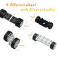 Pasacho Wheels and Axles Set, Car Parts Chassis Pieces Tires Building Blocks, Compatible with Classic Bricks Toys