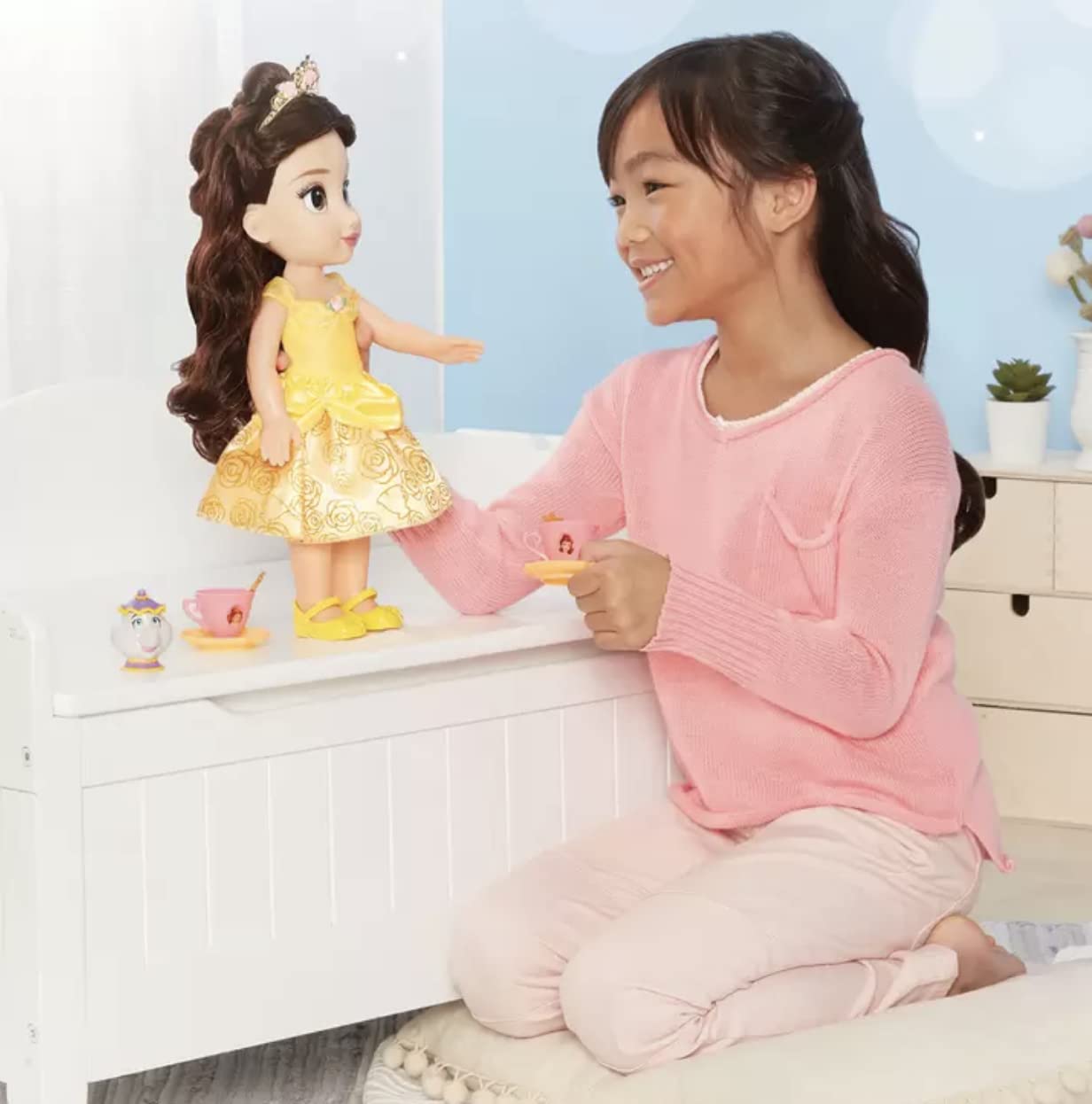 Disney Princess Doll Tea Time with Belle & Ms. Potts