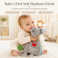 Elephant Baby Toy, Baby Toys 0-6 Months, Infant Toys 6-12 Months, Lovey Crinkle Books for Babies, Sensory Toys,Baby Teething, Baby Rattle,Touch Feel