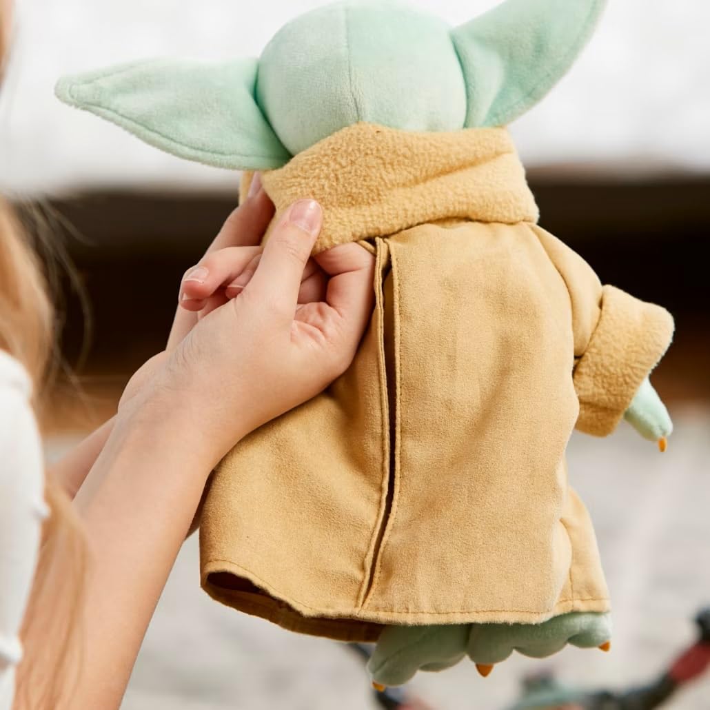 Disney Store Official Grogu Star Wars Toy - Baby Yoda Plush from The Mandalorian - Soft and Snuggly Baby Yoda Disney Plushy with Embroidered Features
