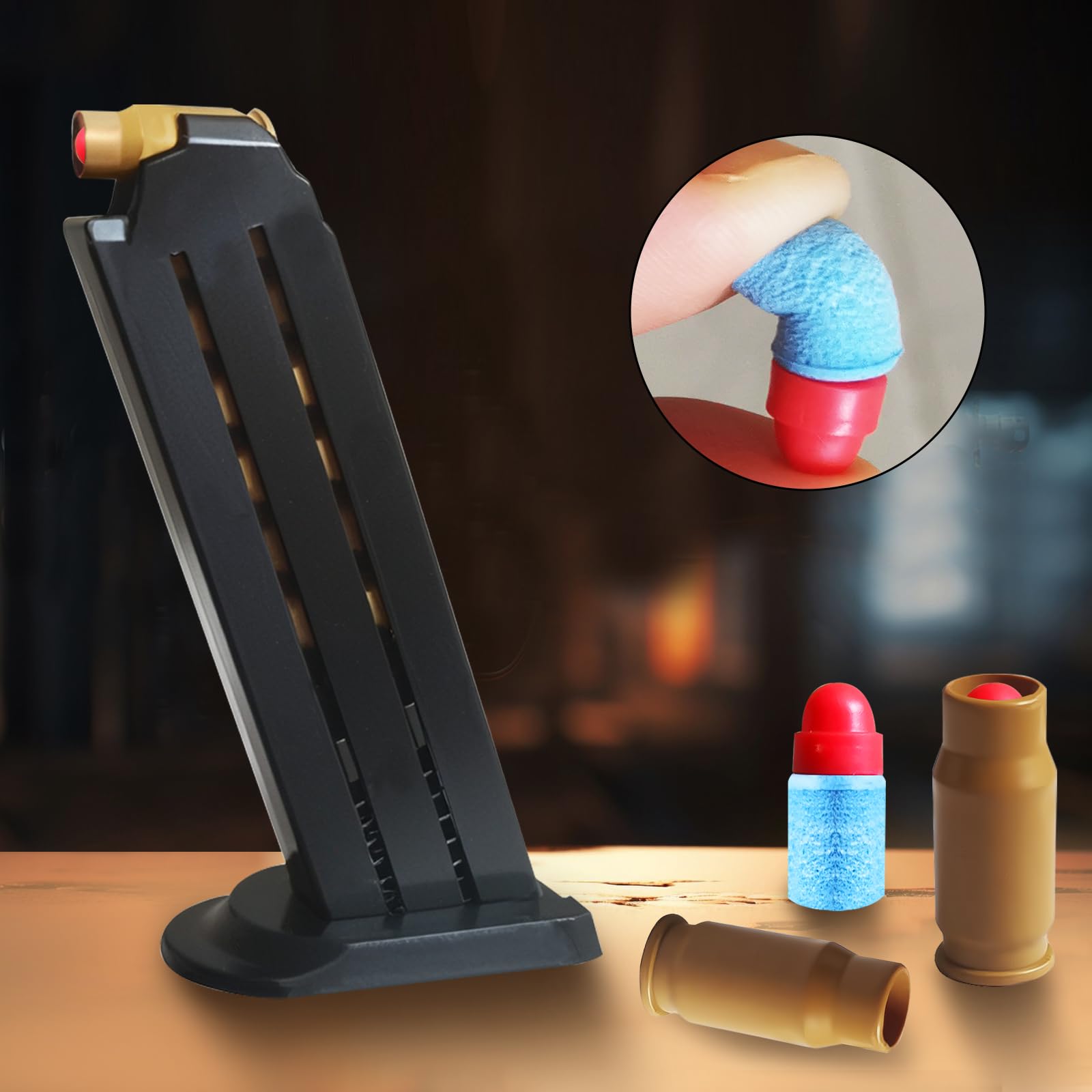 Tcxomino Soft Bullet Toy Gun Supplementary Soft Bullets Included 100 EVA Foam Bullets & 56 Shells