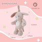 Linzy 10" Light-Up Musical Dog Bedtime Baby Soother - Soft Puppy Plush Stuffed Animal with LED Night Light & Lullaby Music, Birthday Christmas