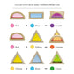 WOWME Rainbow Acrylic Stacking Blocks - 24PCS Montessori Toy and Construction Toy, Preschool Learning, Educational Toy, Geometry Wooden Toy