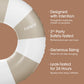 FUNBOY Giant 46" Vintage Tan Stripe Pool Tube Float with Cup Holder