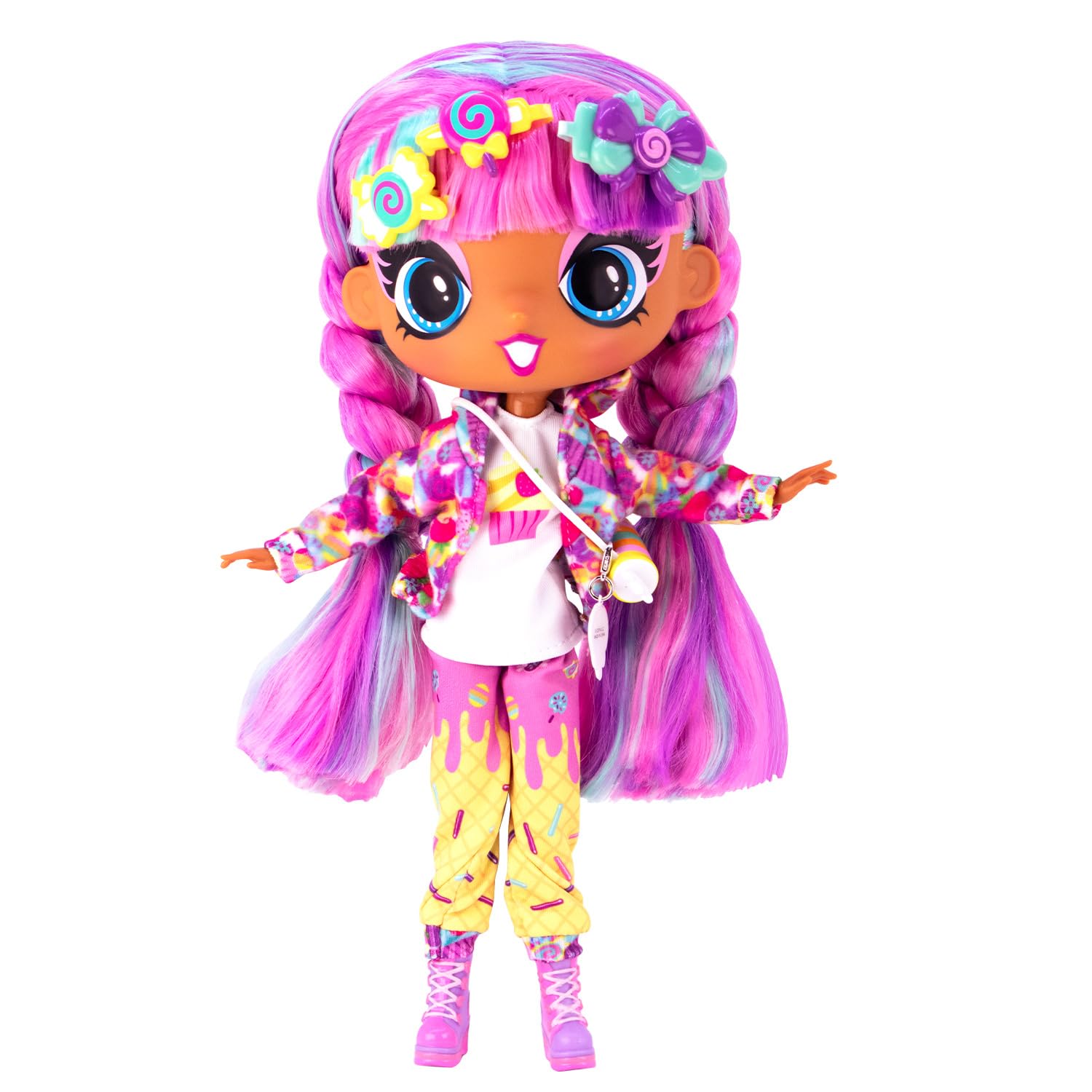 Decora Fashion Girlz 11" Doll - Sweetie Stickers & Endless Style Fun for Creative Play