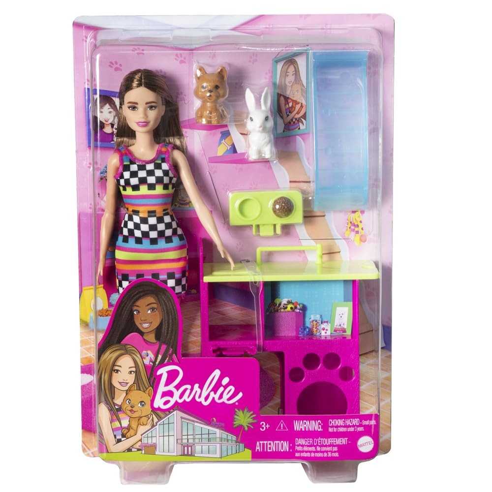 Barbie Mattel Doll Bird with Animals Multi-Coloured (HGM62)