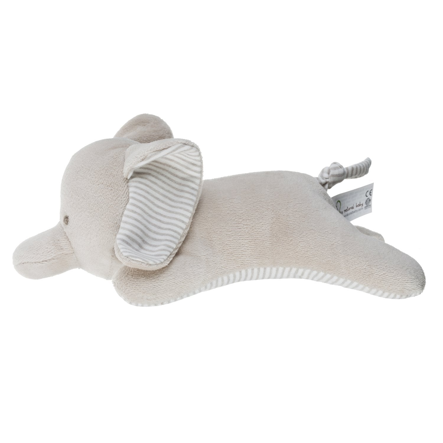 Be natural baby Organic Cotton Stuffed Elephant | 9.4 Inches Plush Toy Birthday Gift for Kid Boys Girls | Luxury Soft, Breathable
