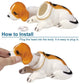 ATMOMO Shaking Head Lucky Dog Bobbing Heads Car Dash Puppy for Car Vehicle Decoration, Beagle (16x9x11cm)