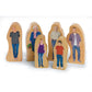 Excellerations Photo-Realistic Multicultural Wooden Block Play Families, Set of 28, Preschool Educational Toys, Toy People, Social Emotional Learning