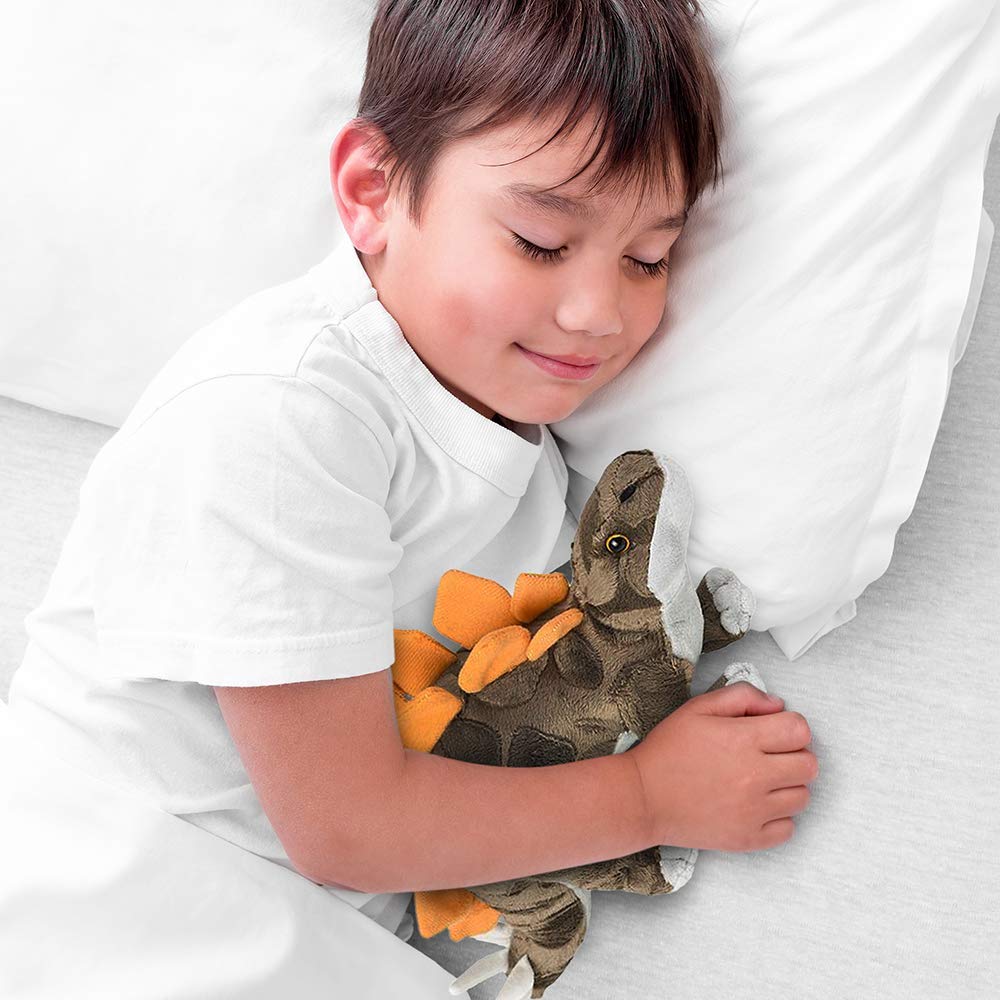 ArtCreativity 14 Inch Cozy Stegosaurus Plush Dinosaur Toy - Soft and Cuddly Stuffed Animal for Kids - Cute Nursery Decor - Carnival Prize - Best Gift