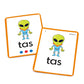 Alien Word Flashcards: Junior Learning, The Science of Reading Supplementary Resources, for Classroom or Home School use, for Ages 4+, Grade Pre-K