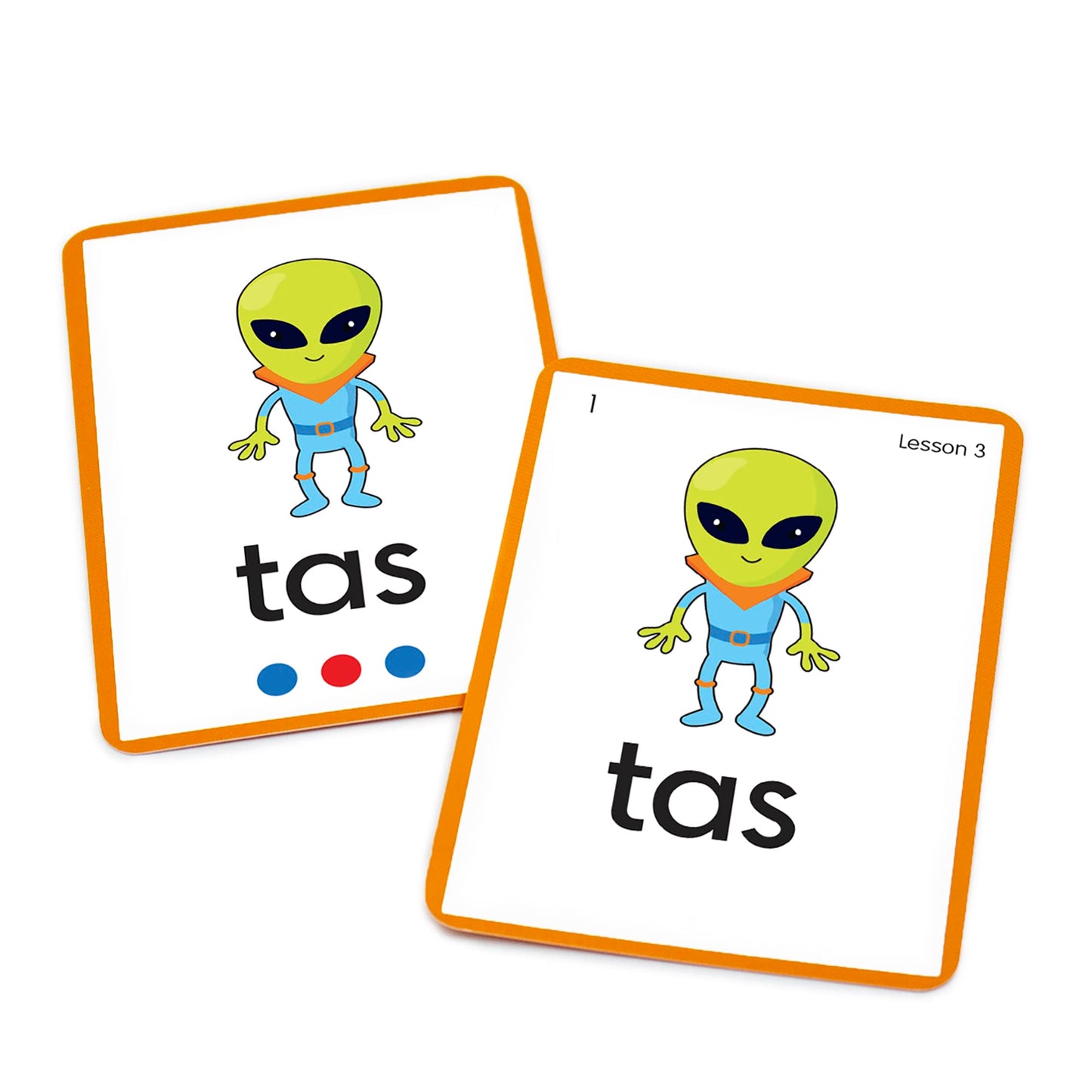 Alien Word Flashcards: Junior Learning, The Science of Reading Supplementary Resources, for Classroom or Home School use, for Ages 4+, Grade Pre-K