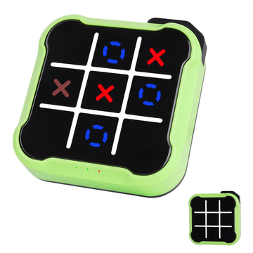 Tic Tac Toe, 4 in 1 Handheld Educational Game Machine, Electronic Tic Tac Toe Game for Education and Memory Growth, Home, Toy Board Game for Kids and