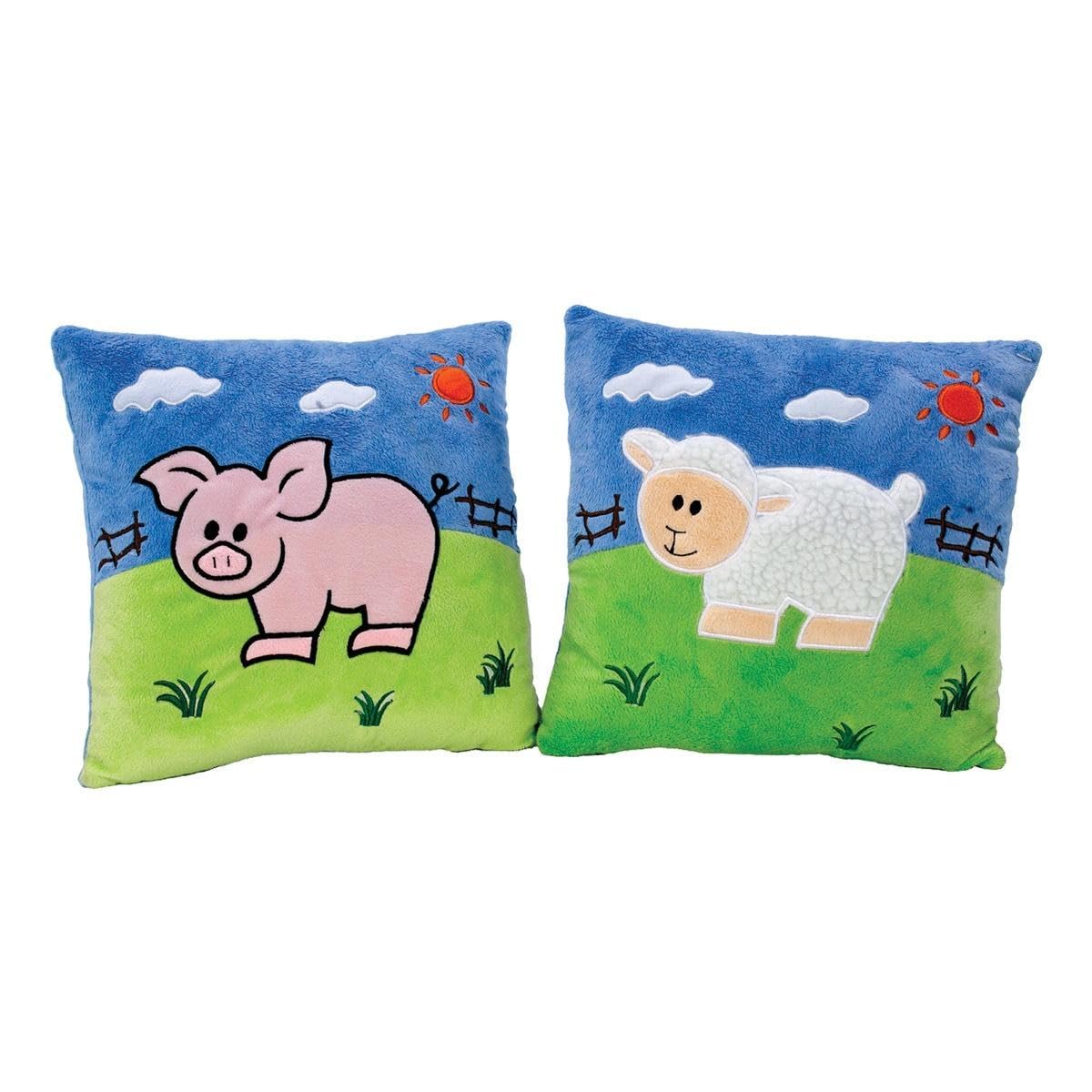 Kaplan Early Learning Company Farm Animal Pillows - Set of 5