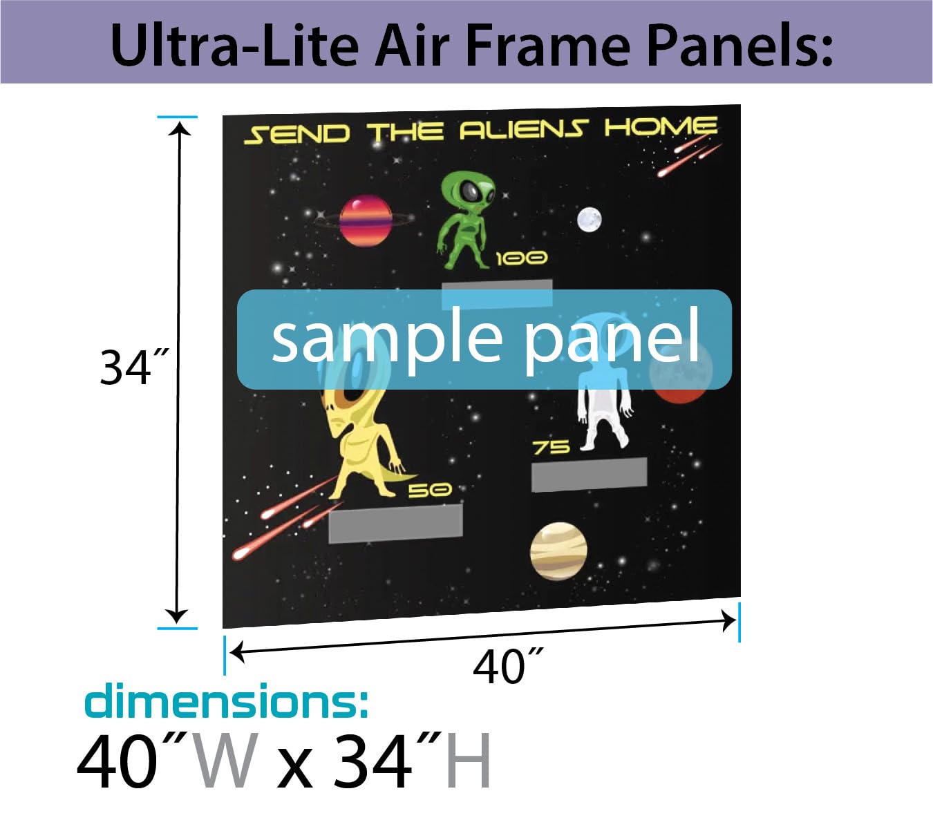 TentandTable Replacement Game Panel | Hockey | Arcade Style Ball Toss Panel with Net | Use with Ultralite Air Frame Game | for Backyards, Carnivals
