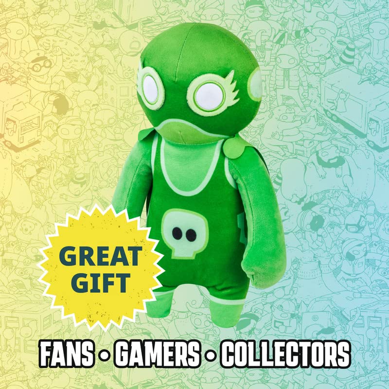 Gang Beasts Green Wrestler Plush 12" Video Game Character Doll Figure