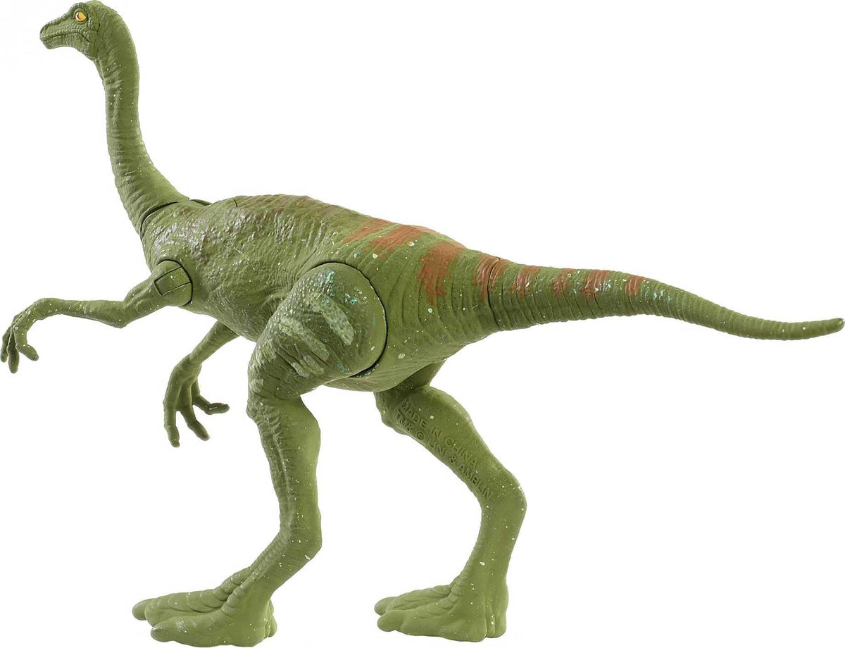 Mattel Jurassic World Camp Cretaceous Fierce Force Dinosaur Action Figure, Gallimimus Dino Toy with Movable Joints, Realistic Sculpting &