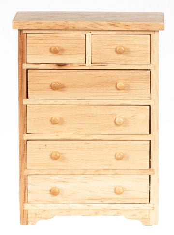 Handley House Dollhouse Miniature Oak Chest of Drawers