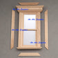 1/12 Scale Dollhouse Miniatures Window Door Wood Finishing Trim Lot 10 ; Wide 1cm, L 30cm