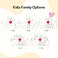 Personalized Bear Family Wooden Art Puzzle, Wooden Bear Jigsaw Puzzle with Heart, Customized Gift for Mom Dad Home Decoration (Popular Cat Gift)