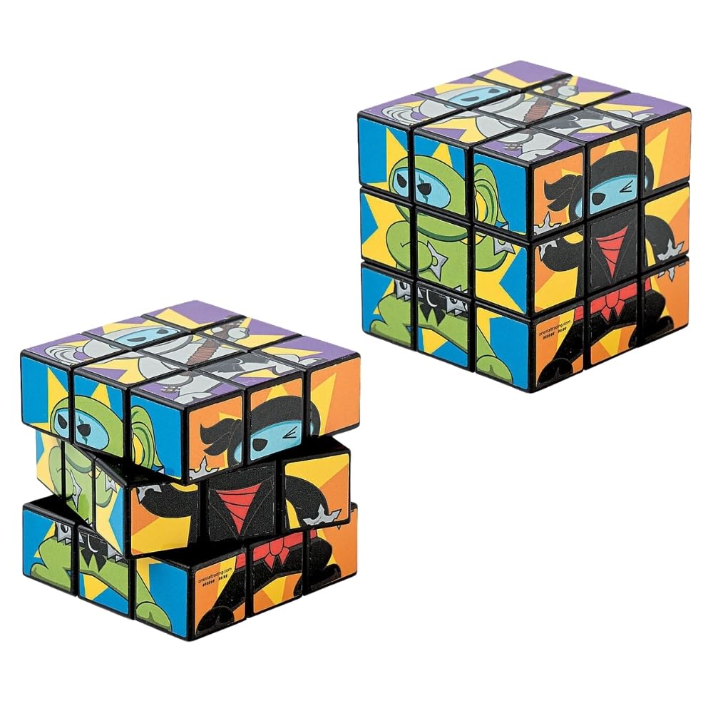 Fun Express - Ninja Mini Magic Cubes - Toys - Games - Puzzle Games & Mind Teasers - 12 Pieces