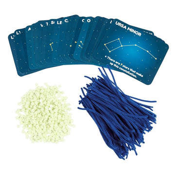 Fun Express Constellations Craft Kit - 450 Pieces Glow in the Dark STEM Kids | Solar System Astronomy Science Kits | Arts and Crafts for Kids Ages 4-8