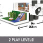 Mattel Minecraft Mob Head Minis Toys, Panda Playhouse Playset with 2 Panda Action Figures, Removable Bamboo Shoots & Cake Slice Accessories