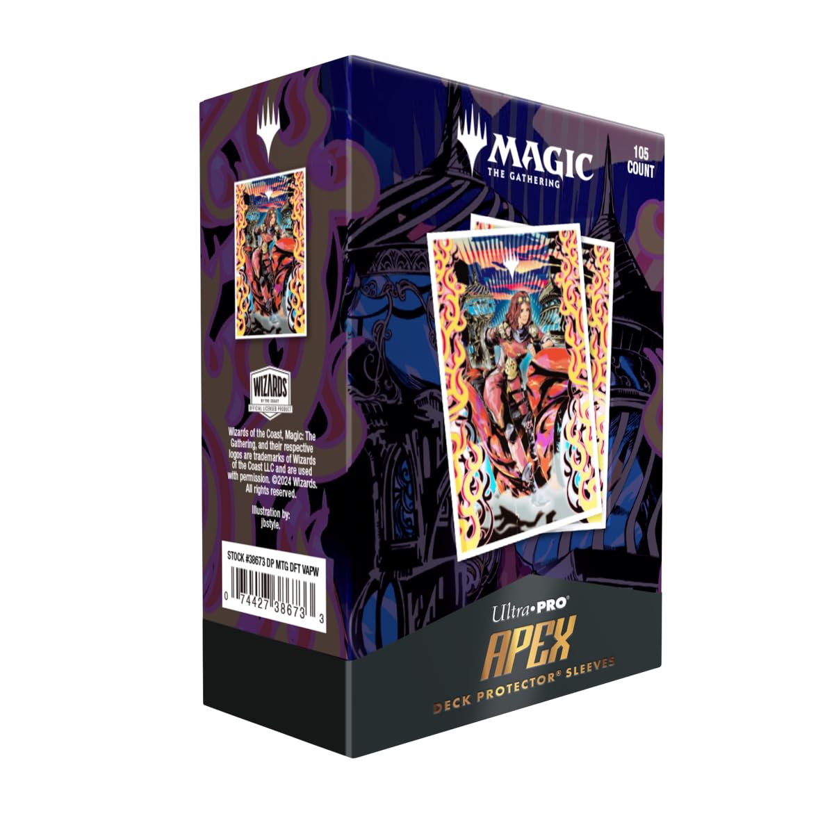 Ultra PRO - Aetherdrift Chandra, Spark Hunter 105ct APEX™ Deck Protector Sleeves for Magic: The Gathering, Sports Cards, MTG, D&D Cards, Sized to Fit