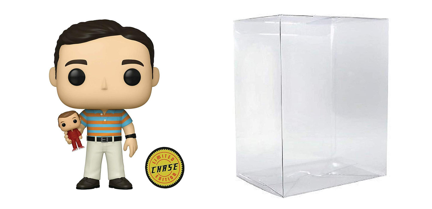 Andy Stitzer Holding Steve Austin Chase Edition Pop #1064 Pop Movies 40 Year Old Virgin Vinyl Figure (Bundled with EcoTek Protector to Protect Display
