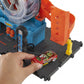 Hot Wheels City Super Twist Tire Shop Playset, Spin The Key to Make Cars Travel Through The Tires, Includes 1 Car, Gift for Kids 4 to 8 Years Old