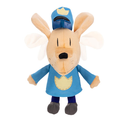 JAKKS Pacific Dog Man Feature Plush, Ears Flip Up and Down, Squeeze for Fun Sound Effect, Toot! Collect All Dogman Plush, Based on The Dog Man Movie