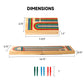 GSE Games & Sports Expert Wooden Folding 3-Track Color Coded Travel Cribbage Board with 6 Plastic Pegs, Wooden Travel Portable Cribbage Board Game Set