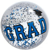 Amscan Vibrant Blue New! Grad PVC Beach Balll w/Confetti - 16" (1 Pc.) - Premium Quality - Perfect for Celebrations & Beach Fun
