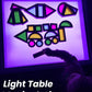 BOHS Rainbow Sensory Blocks (24 pcs) - Wooden Toys for Toddler Gift- Play on Light Table/Sunny Window