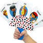 Regal Games 4 Pack Card Holders for Playing Cards - Kids Card Holder with Plastic Paddles - Ideal for Family Fun Game Night and Travel (Ages 3+)