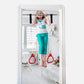 DreamGYM Doorway Swing for Kids Indoor - Trapeze Bar and Red Gymnastic Rings Combo