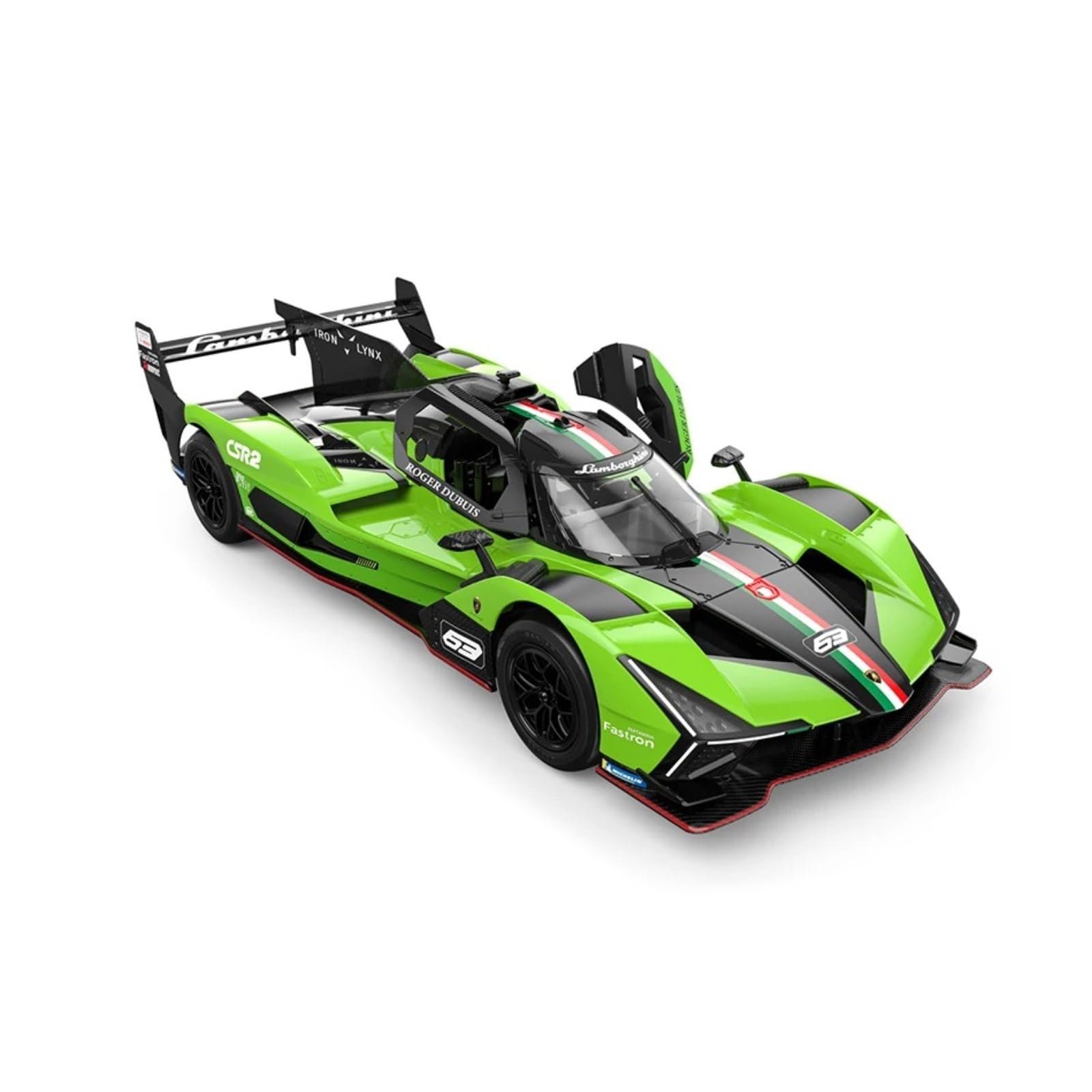 HTLNUZD 1/14 RC SC63 Hypercar 24H/LMH for Lamborghini SC63 2 Speed Adjust 1000mAh LED Lights Adult RC Racing Collected Vehicle